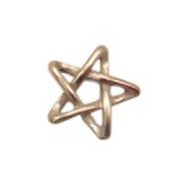 純チタンペンダントトップ ペンタゴン・ピンクゴールド　T135P