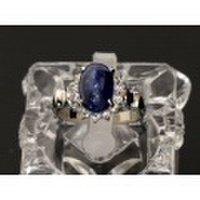 新着【PT900 プラチナ】指輪 リング サファイア 4.17ct ダイヤモンド 13号 7.5g レディース 4352-0