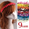 造花 細身 カチューシャ ヘアアクセ カラフル 花冠 ヘッドドレス 花かんむり オシャレ レイ フラガール フラダンス ダンス 結婚式 イベント 今コレ 660319