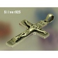 大人仕様でシニア世代にもお勧めのアクセサリー！シルバー925 クリスチャンクロスペンダントトップ２