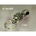 大人仕様でシニア世代にもお勧めのアクセサリー！シルバー925 ライオン ペンダントトップ Mサイズ