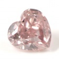 天然ピンクダイヤモンドルース (裸石) 0.053ct, Fancy Pink (ファンシー・ピンク), SI-1, ハートシェイプ 【 中央宝石研究所ソーティング袋付 】【 送料無料 】