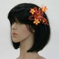 髪飾り・パーティー・結婚式・オレンジの可愛らしい髪飾り・ky-c200-or