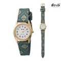和心 わこころ 畳の革バンド WA-001L-G 日本製にこだわった腕時計 女性用 時計 電池式　送料無料　名入れ刻印対応、有料　ZAIKO