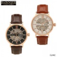 腕時計 リストウォッチ 自動巻き GLANZ グランツ ローズゴールド バロック BAROQUE メンズ