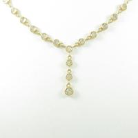 K18YG ダイヤモンドネックレス