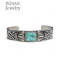 INDIAN JEWELRY ナバホ族アーティストORVILLE WHITEの作品『NAVAJO SIVER BANGLE ORVILLE WHITE』【 アメカジ・ネイティブ】IJ-077