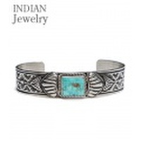 INDIAN JEWELRY ナバホ族アーティストORVILLE WHITEの作品『NAVAJO SIVER BANGLE ORVILLE WHITE』【 アメカジ・ネイティブ】IJ-077