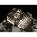 新着価格破壊【PT900 プラチナ】指輪 リング ダイヤモンド0.308ct 19号 23.1g メンズ 4929-0