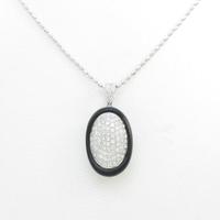 K18WG オニキスネックレス