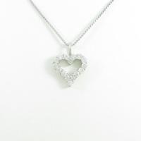 PT ハート ダイヤモンドネックレス
