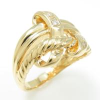 K18YG ダイヤモンドリング