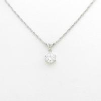 【ジュエリー在庫処分】プラチナダイヤモンドネックレス 0．405ct・F・SI1・GOOD