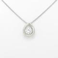 【新品】プラチナダイヤモンドネックレス 0．350ct・H・SI2・GOOD