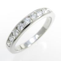 ティファニー ハーフサークル チャネルセッティング リング