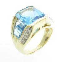 K18YG／K18WG ブルートパーズリング