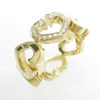 カルティエ Cハート 1P リング