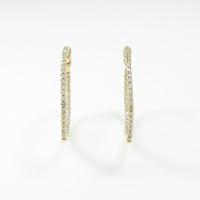 K18YG ダイヤモンドピアス