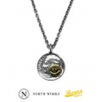 BARNS バーンズ NORTH WORKS ノースワークス 10セントコイン|スマイルマーク|ペンダントトップ『SMILE 10￠ Pendant』【アメカジ・ワーク】BR-7090B