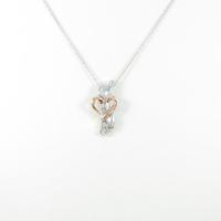 18KWG／18KPG／K18WG ハート ダイヤモンドネックレス