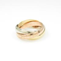 750スリーカラー トリニティ リング