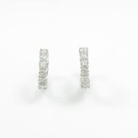 K18WG ダイヤモンドピアス