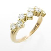 K18PG ダイヤモンドリング