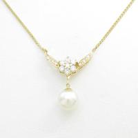 K18YG 2WAY アコヤパールネックレス