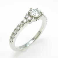 プラチナダイヤモンドリング 0．287ct・F・VS1・3EXT H＆C