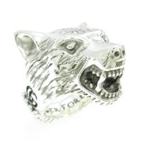 グッチ ウルフヘッド リング