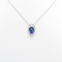 K18WG アイオライトネックレス