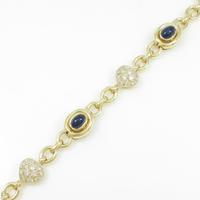 K18YG サファイヤブレスレット