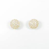 【リメイク】K18YG パヴェ ダイヤモンドピアス