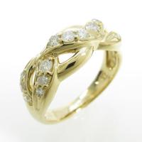 K18YG ダイヤモンドリング