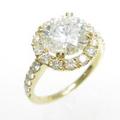 【リメイク】K18YG ダイヤモンドリング 2．397ct・J・SI2・GOOD