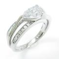 プラチナダイヤモンドリング 1．022ct・F・SI2・ペアシェイプ