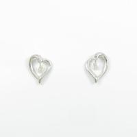 K18WG ダイヤモンドピアス