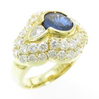 K18YG サファイヤリング