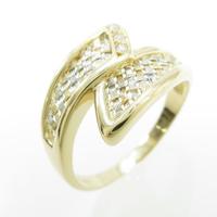 K18YG／PT ダイヤモンドリング