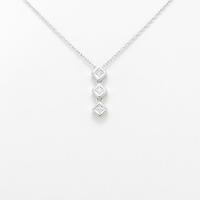 K18WG ダイヤモンドネックレス