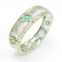 750YG／750WG エメラルドリング