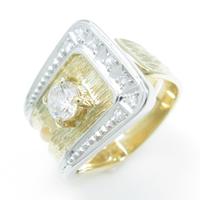 K18YG／PT ダイヤモンドリング