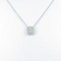 ティファニー ソレスト ネックレス 0．32ct・FY・IF・クッションカット