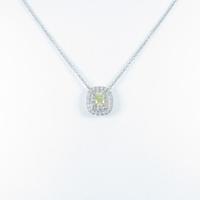 ティファニー ソレスト ネックレス 0．32ct・FY・IF・クッションカット