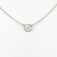 ティファニー バイザヤード ネックレス 0．37ct・F・VVS2・3EXT