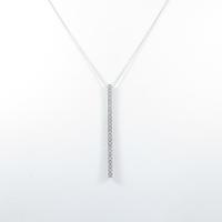 K18WG ダイヤモンドネックレス