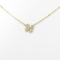 アガット クローバー ダイヤモンドネックレス