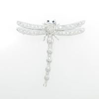 K18WG トンボ サファイヤブローチ