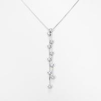 K18WG ダイヤモンドネックレス