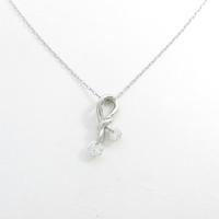 PT リボン ダイヤモンドネックレス